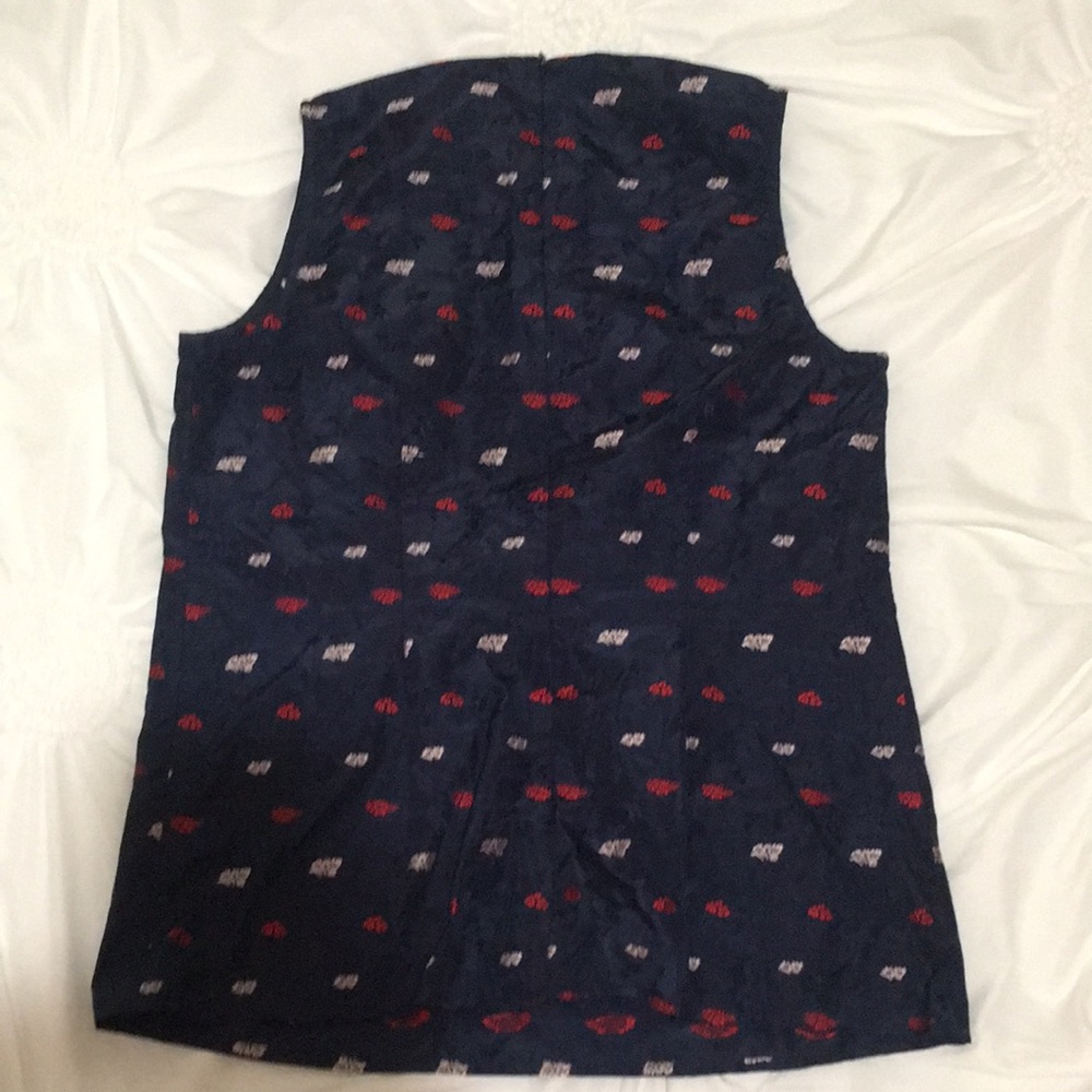 Big Bow Banana Republic Sleeveless Blouse - Picture 6 of 10